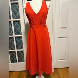 Warehouse Elegant Orange Dress UK 10/ US 6